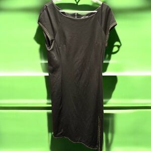ICE Elegant Black Studded Dress SIZE 14 pit to pit 19in length 43in